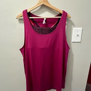 Curvy XXL Tank w/ Built in Sports bra